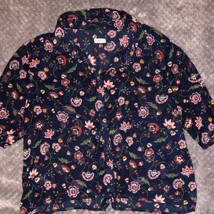 Hollister Floral Button Down
